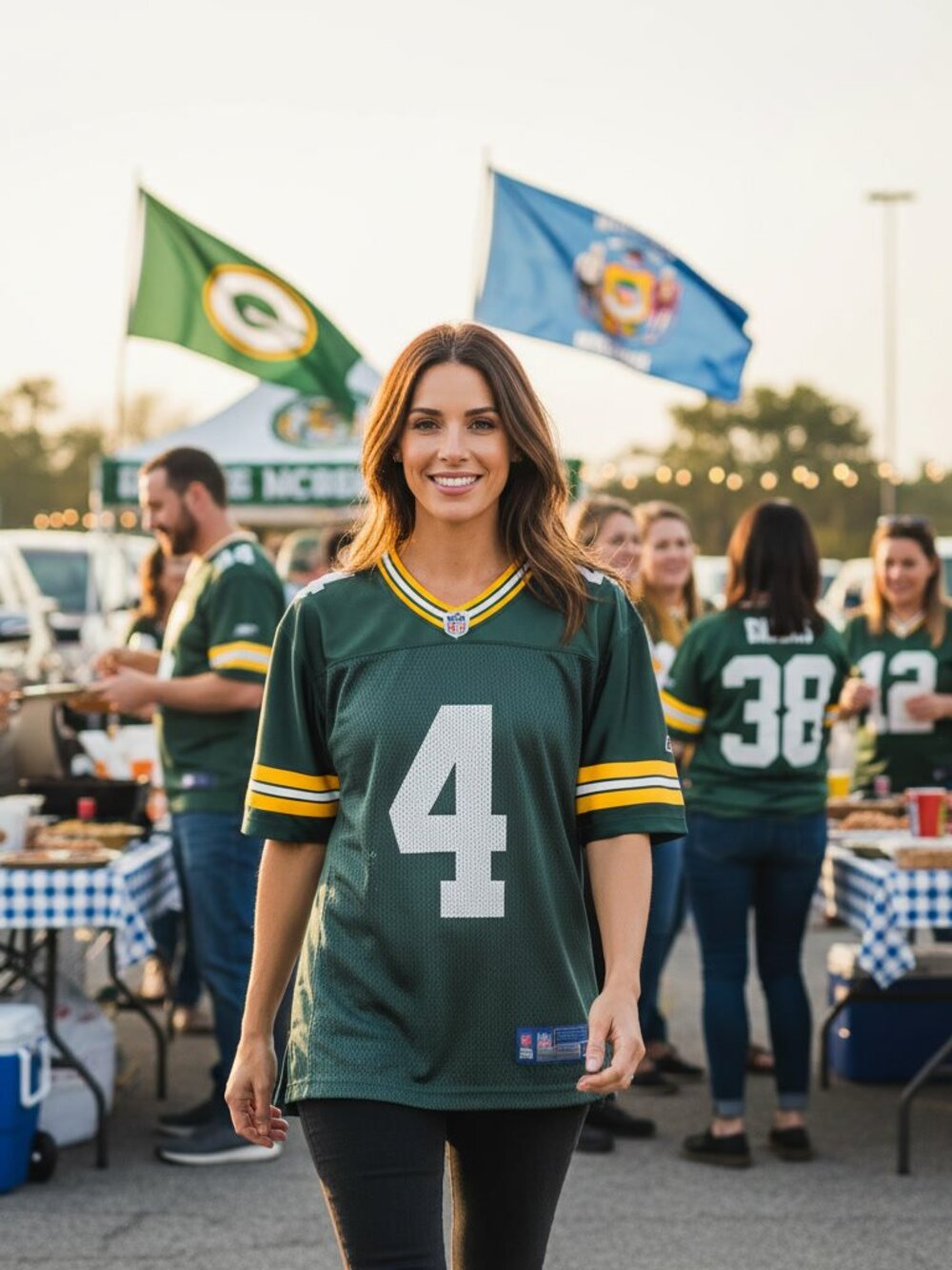 Green Bay Packers #4 Favre Reebok NFL Jersey - Runs Small L